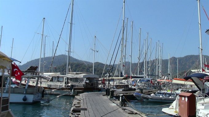 Gocek The original jetty is still here.