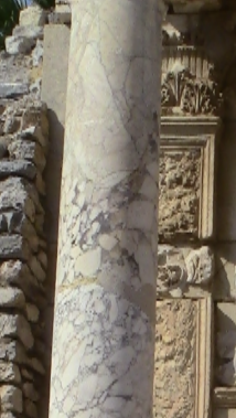 Ephesus - Three of the four statues in the Library of Celsus