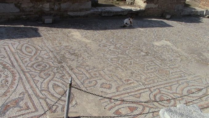 Ephesus - Mosaic floor, still beautiful