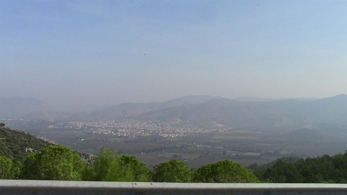 View from the mountain at Marys house, looking down on Selcuk.