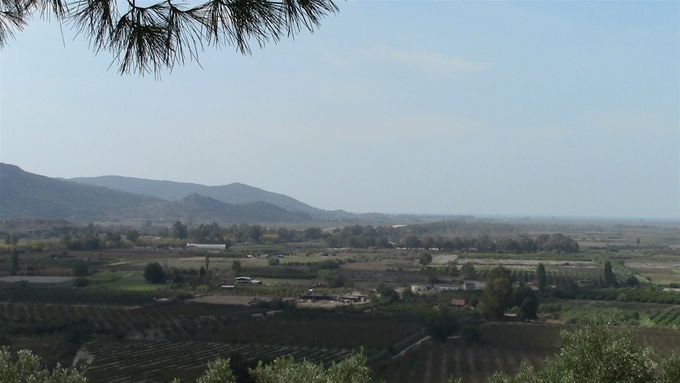 View across the plain of Selcuk from the castle.