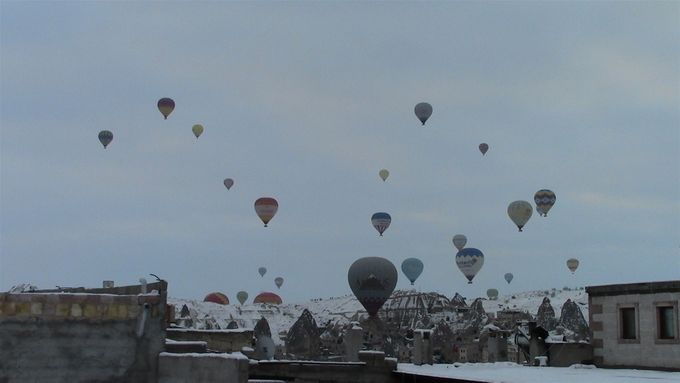 Our first morning, the view from the breakfast terrace.