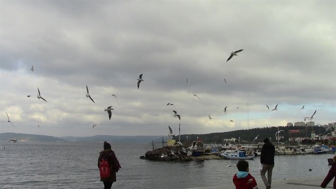 Canakkale on a blustery day.