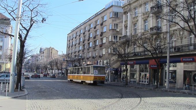 Trams and empty roads