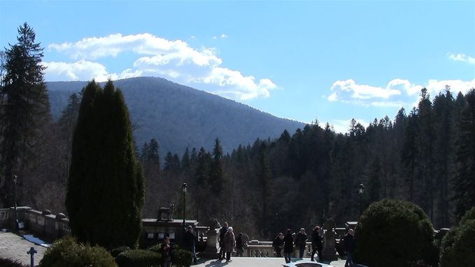 Peles castle - view from the terrace