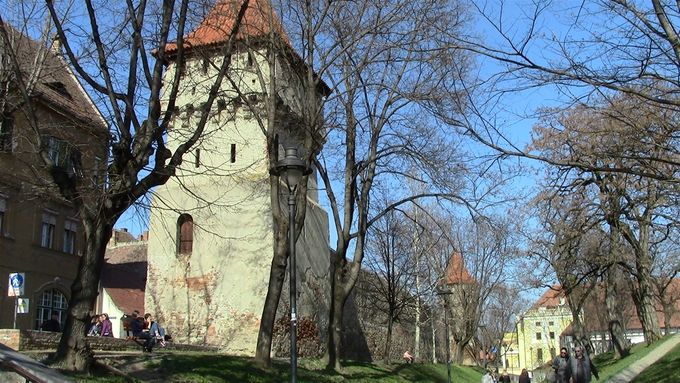 Fortification tower on the old city walls