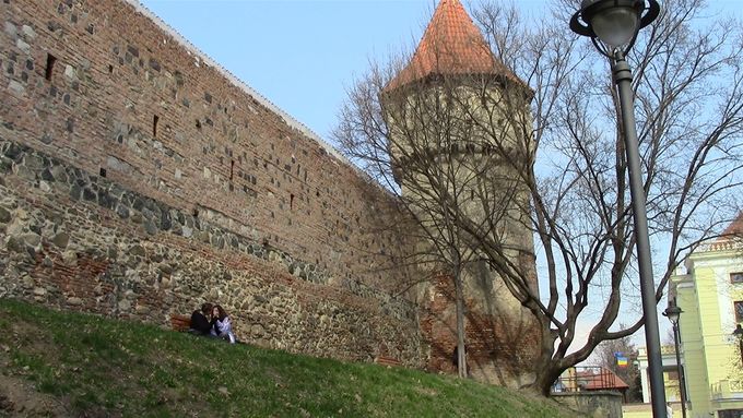 Fortification tower on old city walls