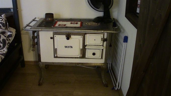 Cute Romanian stove in our apartment