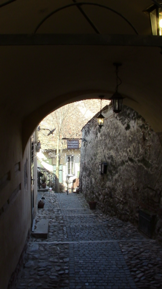 Hidden alleys way in Sibiu, perfect for a stroll